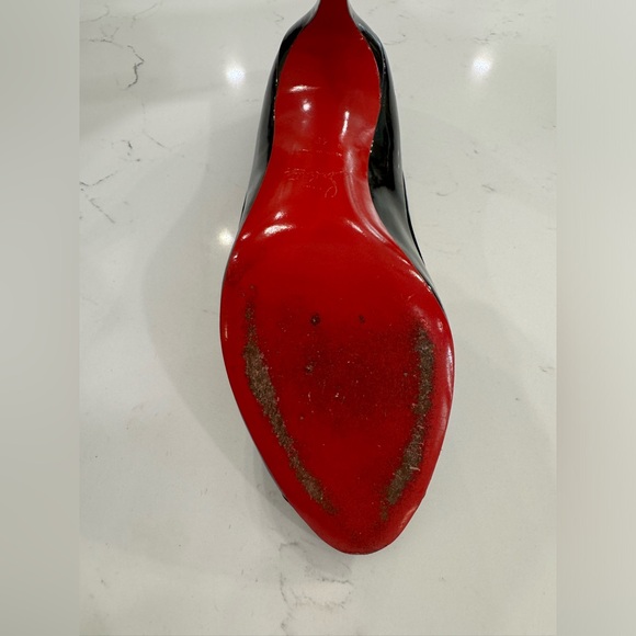 Christian Louboutin Milady Black Patent Leather Heels Size 40/ 8.5 US - Picture 12 of 14